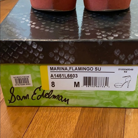Sam Edelman Marina Heel, Flamingo. 8. Like new - Picture 7 of 9